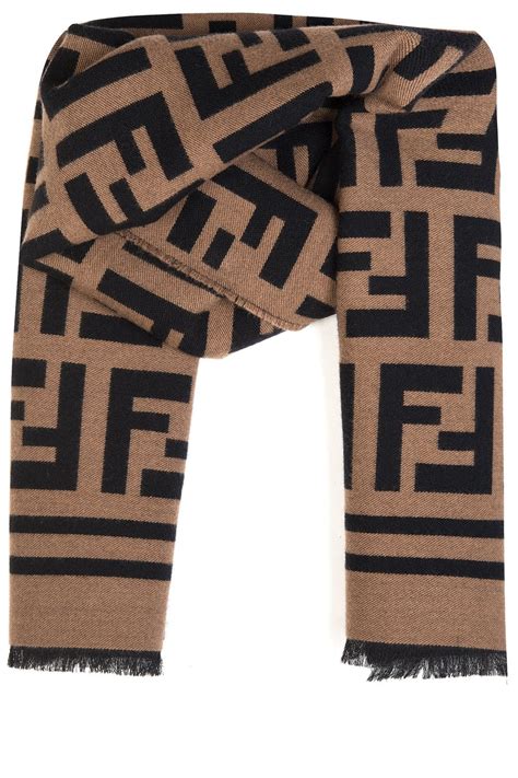 fendi scarf beige wool and silk scarf|fendi authentication scarves.